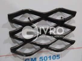 Jaring Besi Baja Expanded Metal Type GM50075 GR50080 GM50105 dan GR50110 Tebal 5 mm Ukuran 12 x 24 Meter