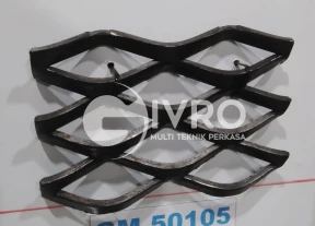 Jaring Besi Baja Expanded Metal Type GM50075 GR50080 GM50105 dan GR50110 Tebal 5 mm Ukuran 12 x 24 Meter