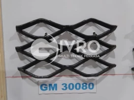 Jaring Besi Baja Expanded Metal Type F3035 G3045 dan GM30080 Tebal 3 mm Ukuran 12 x 24 Meter