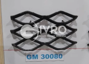 Jaring Besi Baja Expanded Metal Type F3035 G3045 dan GM30080 Tebal 3 mm Ukuran 12 x 24 Meter